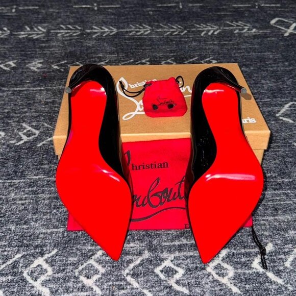 Christian Louboutin Pigalle Follies 100 Black Heels - Picture 4 of 8